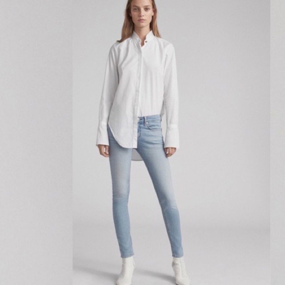 Rag & Bone Ankle Skinny Jeans Nelly Wash